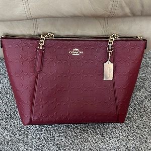 Coach burgundy bag